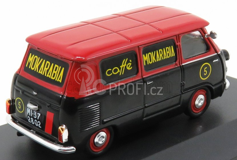 Edicola Fiat 600 Coriasco (multipla) Mokarabia Caffe' 1958 1:43 Černá Červená