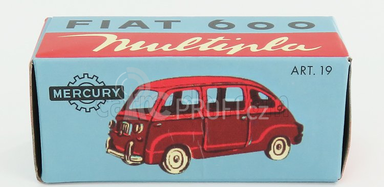 Edicola Fiat 600 Multipla 1958 1:48 Bílá Modrá