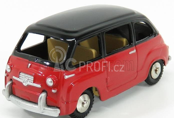 Edicola Fiat 600 Multipla I Series 1956 1:48 Červená Černá