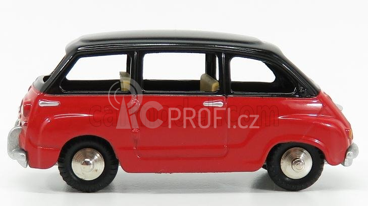 Edicola Fiat 600 Multipla I Series 1956 1:48 Červená Černá