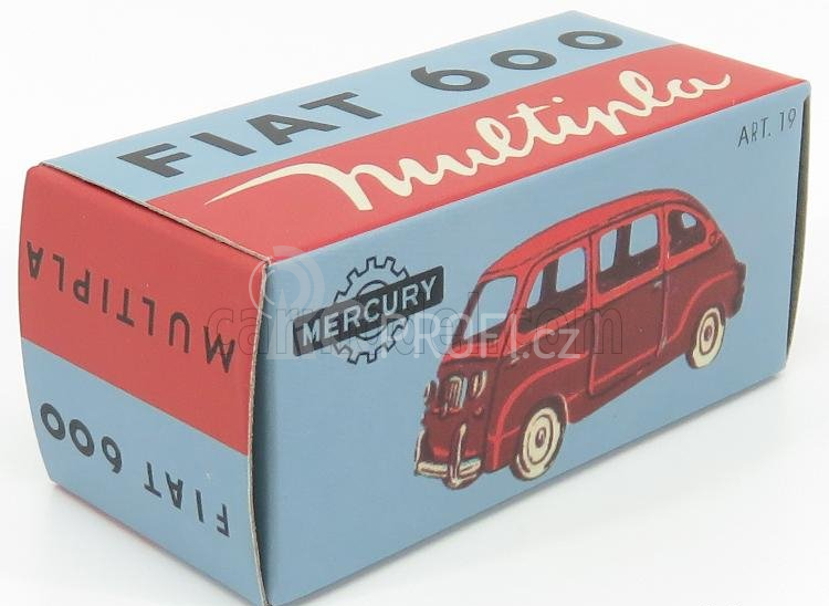 Edicola Fiat 600 Multipla I Series 1956 1:48 Červená Černá