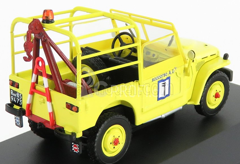 Edicola Fiat Campagnola Aci 1965 - Carro Attrezzi - Wrecker Road Service 1:43 Žlutá