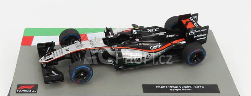 Edicola Force india F1  Mercedes Vjm09 Sahara Team Sahara Force India F1 N 11 Season 2016 Sergio Perez 1:43 Černá Stříbrná Oranžová