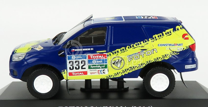 Edicola Foton Sauvana N 332 Rally Dakar 2016 R.m.pazzoli 1:43 Modrá Žlutá