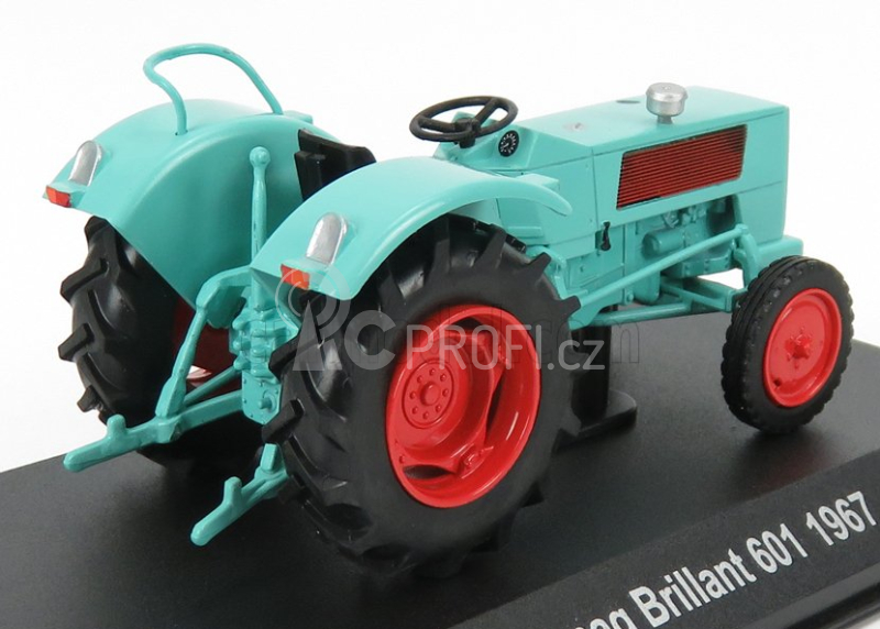 Edicola Hanomag Brillant 601 Tractor Germany 1967 - Damage Blister Box 1:43 Světle Modrá Červená