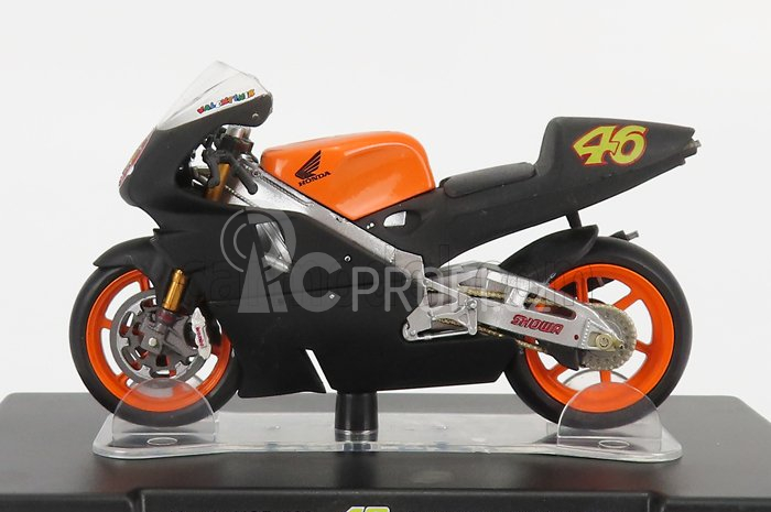 Edicola Honda Nsr500 N 46 Test Bike Jerez 1999 Valentino Rossi 1:18 Černá Oranžová