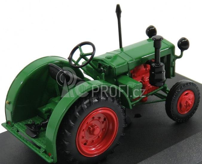 Edicola IFA Rs 01/40 Pioner Tractor 1950 - Con Vetrina - With Showcase 1:43 Zelená Červená