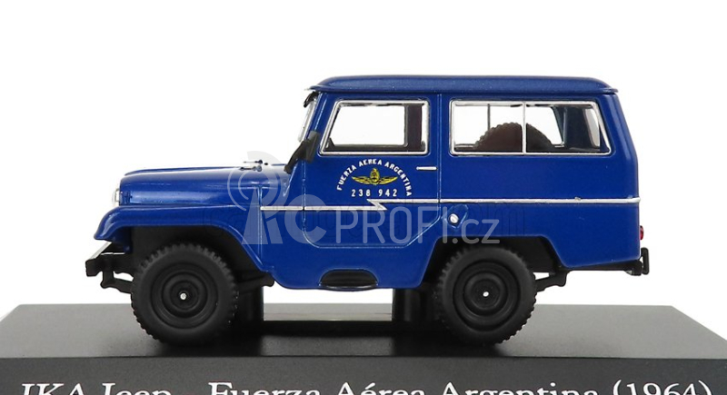 Edicola IKA Jeep Fuerza Aerea Argentina Police 1964 1:43 Blue