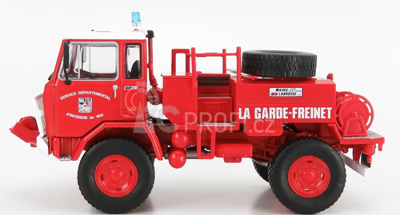 Edicola Iveco fiat 75pc Tanker Truck Fire Fighting Forest France 1974 1:43 Červená Bílá