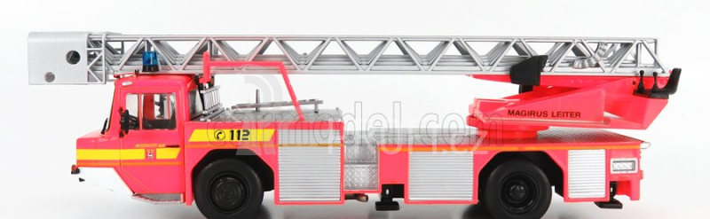 Edicola Iveco Magirus Dla-k 23-12 Scala Ladder Truck Germany 2003 1:43 Červená Stříbrná