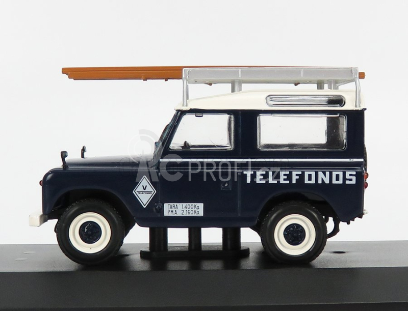 Edicola Land rover Santana 88 Telefonica 1989 1:43 Modrý Krém