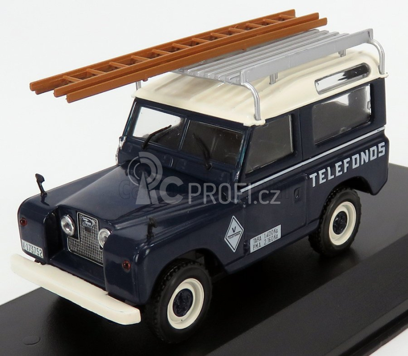 Edicola Land rover Santana 88 Telefonica 1989 1:43 Modrý Krém