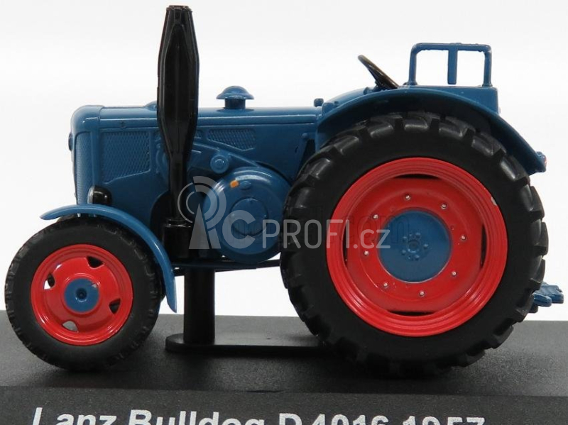 Edicola Lanz Bulldog D4016 Tractor 1957 - Con Vetrina - With Showcase 1:43 Modrá Červená