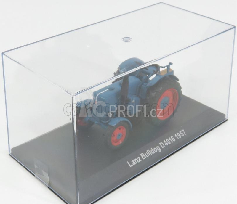 Edicola Lanz Bulldog D4016 Tractor 1957 - Con Vetrina - With Showcase 1:43 Modrá Červená