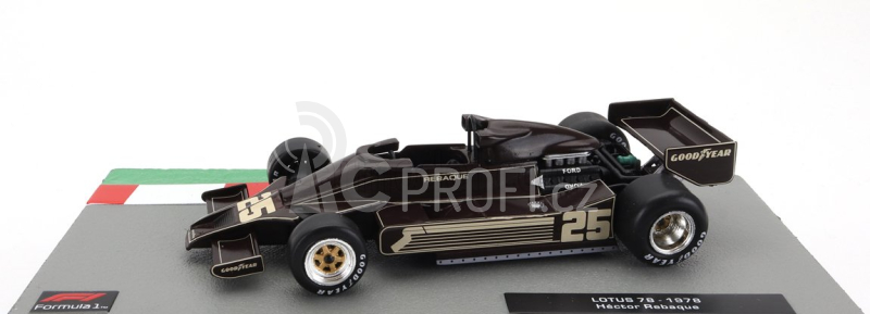 Edicola Lotus F1  78 N 25 Season 1978 Hector Rebaque 1:43 Tmavě Hnědá Zlatá