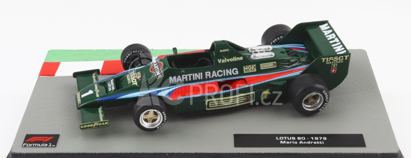 Edicola Lotus F1  80 Team Martini Racing N 1 Season 1979 Mario Andretti 1:43 Zelená