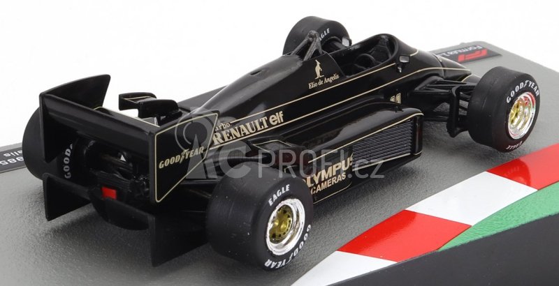 Edicola Lotus F1  97t Renault Turbo Team Lotus N 11 Season 1985 Elio De Angelis 1:43 Černé Zlato