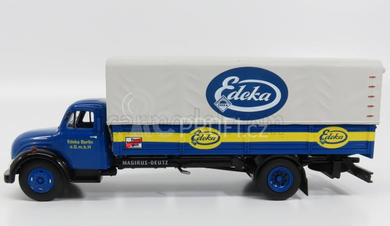 Edicola Magirus Deutz S6500 Truck Edeka Telonato 1956 - Without Card Box 1:43 Modrá Žlutá Šedá