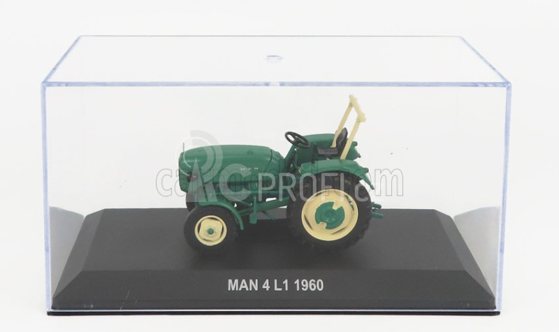 Edicola MAN 4l1 Tractor 1960 - Con Vetrina - With Showcase 1:43 Zelená