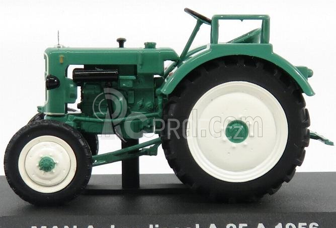 Edicola MAN Ackerdiesel A25a Tractor 1956 - Con Vetrina - With Showcase 1:43 Zelená Bílá