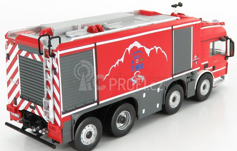 Edicola MAN Special Bai Tgs Tanker Truck Italy France 2013 1:43 Červená Stříbrná