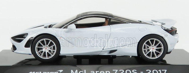 Edicola Mclaren 720s 2017 - Con Vetrina - With Showcase 1:43 Světle Šedá Met