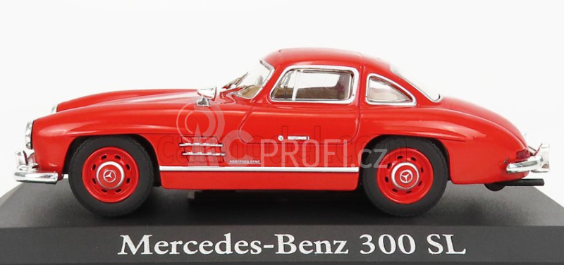 Edicola Mercedes benz 300sl Coupe 1954 - Con Vetrina - With Showcase 1:43 Red