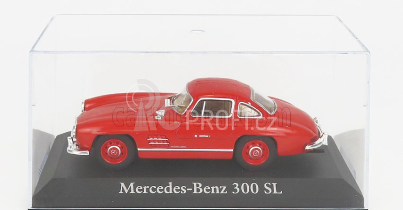 Edicola Mercedes benz 300sl Coupe 1954 - Con Vetrina - With Showcase 1:43 Red