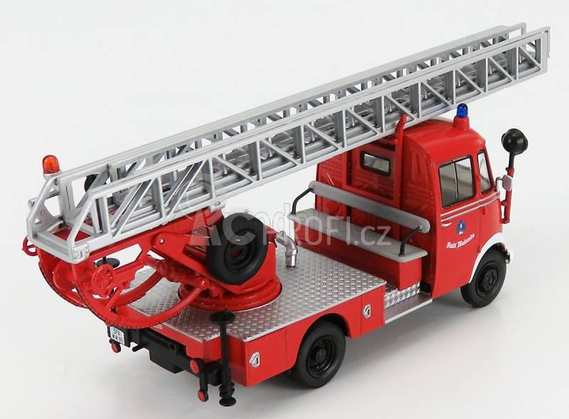 Edicola Mercedes benz Lp319 Truck Scala Ladder Truck Germany 1962 1:43 Červená Bílá