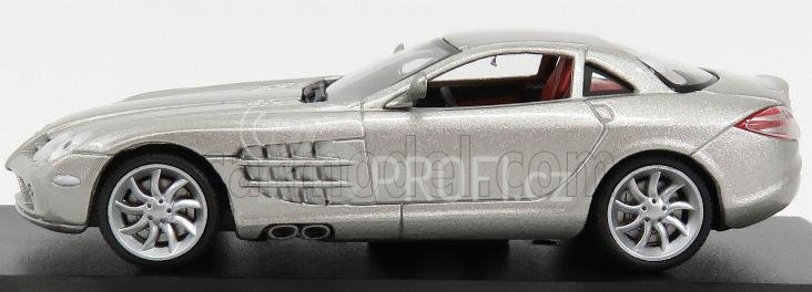 Edicola Mercedes benz Slr Mclaren 2003 - Con Vetrina - With Showcase 1:43 Silver