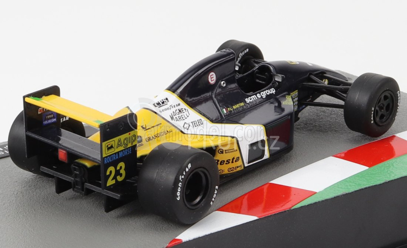 Edicola Minardi F1  M191 Ford N 23 Season 1991 Pierluigi Martini 1:43 Žlutá Černá Bílá