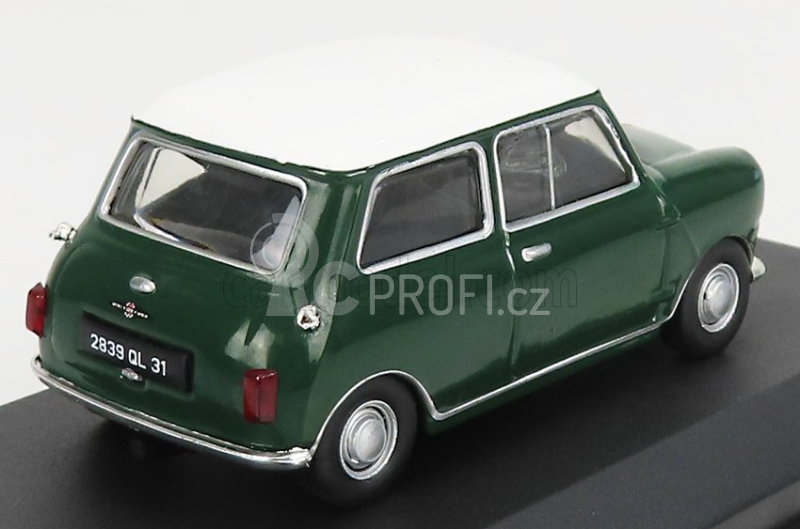 Edicola Mini Cooper S 1967 - Con Vetrina - With Showcase 1:43 Zelená Bílá