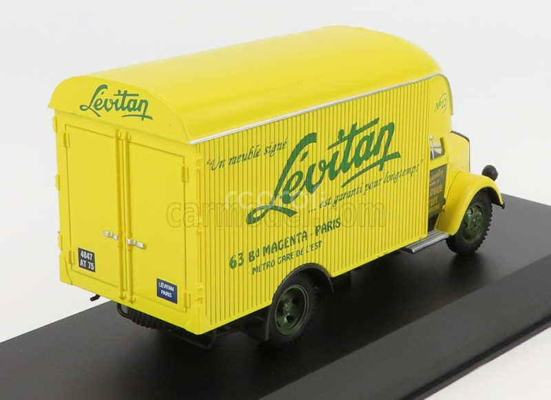 Edicola Opel Blitz Truck Fourgon Demenageur Levitan 1952 1:43 Žlutá