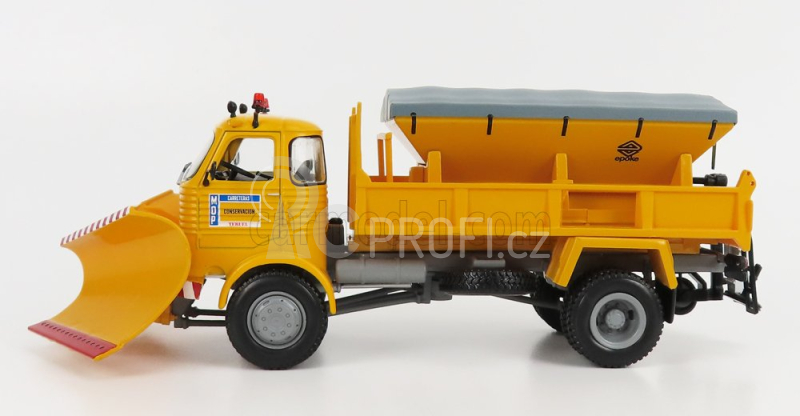 Edicola Pegaso 3040 Truck Snowplough Spargisale E Spazzaneve 1980 1:43 Žlutá