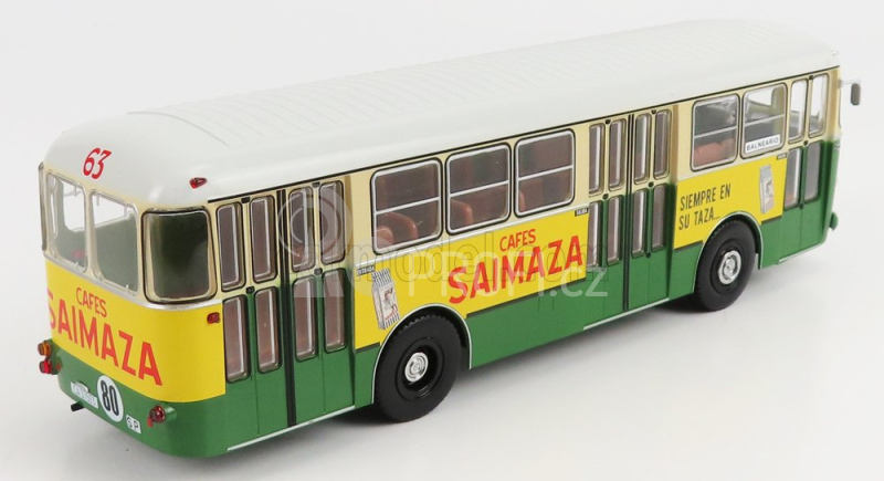 Edicola Pegaso 6021a Autobus Cafes Saimaza 1984 1:43 Zelená Bílá Žlutá