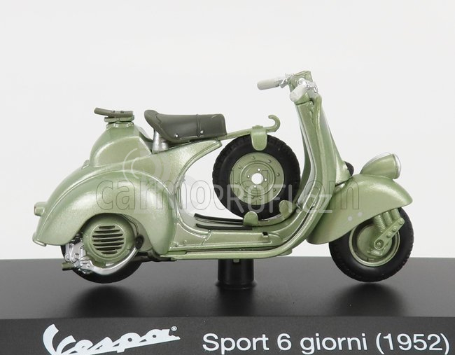 Edicola Piaggio Vespa 6 Giorni 1952 1:18 Světle Zelená