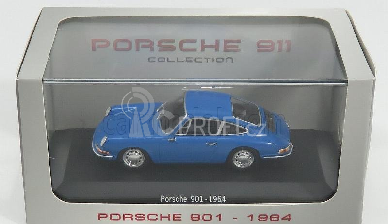 Edicola Porsche 911 901 1964 - Con Vetrina - With Showcase 1:43 Blue