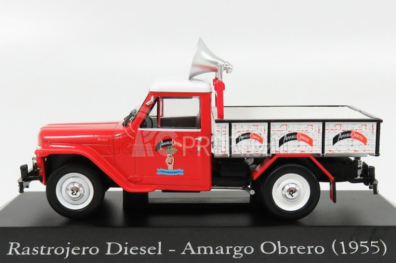 Edicola Rastrojero Dinfia Diesel Amargo Obrero Pick-up 1955 1:43 Červená Bílá