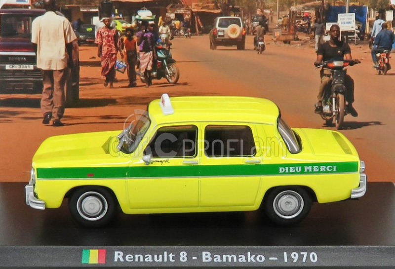 Edicola Renault 8 Taxi Bamako 1970 1:43 Žlutá Zelená