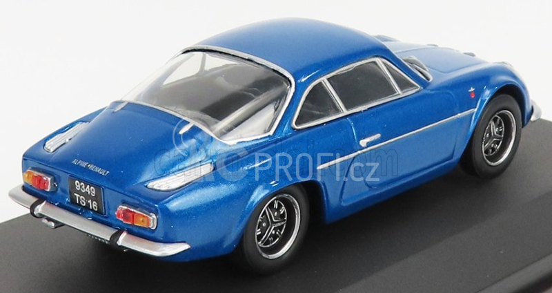 Edicola Renault Alpine A110 1969 - Black Wheels - Con Vetrina - With Showcase 1:43 Blue Met