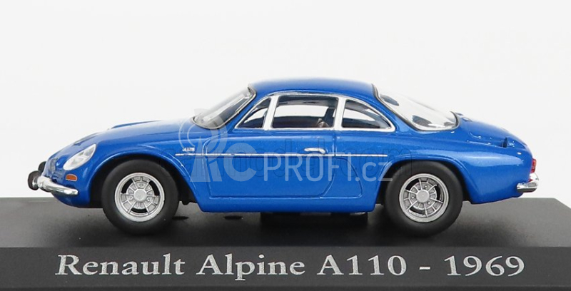 Edicola Renault Alpine A110 1969 - Silver Wheels - Con Vetrina - With Showcase 1:43 Blue Met