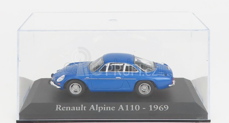 Edicola Renault Alpine A110 1969 - Silver Wheels - Con Vetrina - With Showcase 1:43 Blue Met