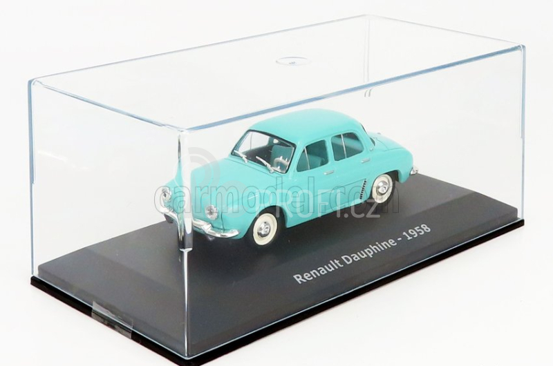 Edicola Renault Dauphine 1958 - Con Vetrina - With Showcase 1:43 Světle Modrá