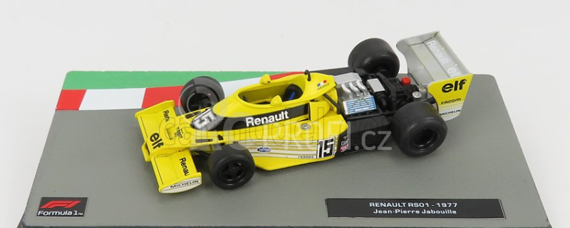 Edicola Renault F1 Rs01 N 15 Season 1977 Jean Pierre Jabouille 1:43 Žlutá Černá