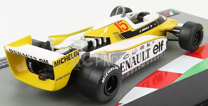 Edicola Renault F1 Rs10 N 15 Season 1979 Jean Pierre Jabouille 1:43 Žlutá Bílá