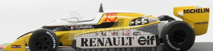 Edicola Renault F1  Rs10 N 15 Season 1979 Jean Pierre Jabouille 1:43 Žlutá Bílá