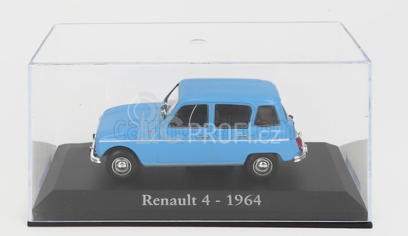 Edicola Renault R4 1964 - Con Vetrina - With Showcase 1:43 Světle Modrá