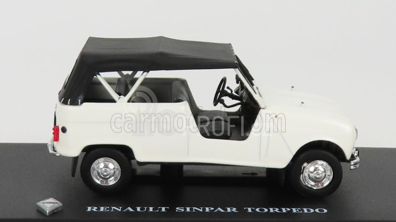 Edicola Renault R4 Sinpar Torpedo Cabriolet Closed 1964 1:43 Bílá Černá