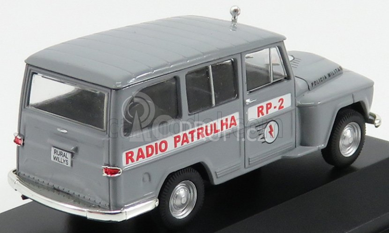 Edicola Rural Willys Radio Patrulha Policia Military Police 1970 1:43 Grey