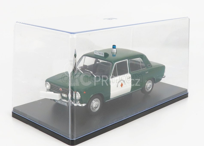 Edicola Seat fiat 124d Agrupacion De Trafico Police 1973 1:24, tmavě zelená